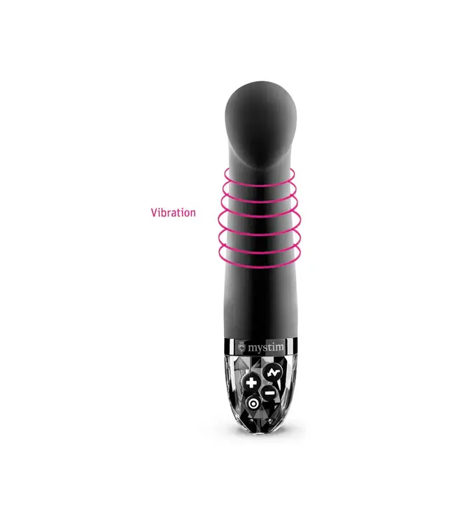 Right on Ron E-Stim Vibrator Black | Mystim