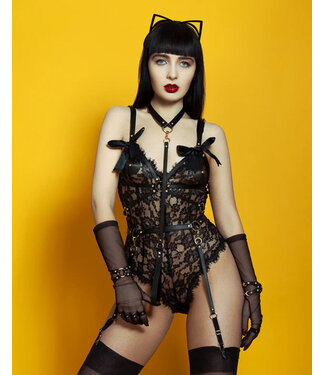 Fräulein Kink Caviar Matte Leather Collar | Luxury Kink