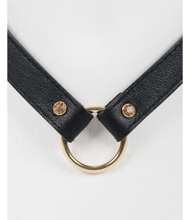 Caviar Matte Leather Collar | Luxury Kink