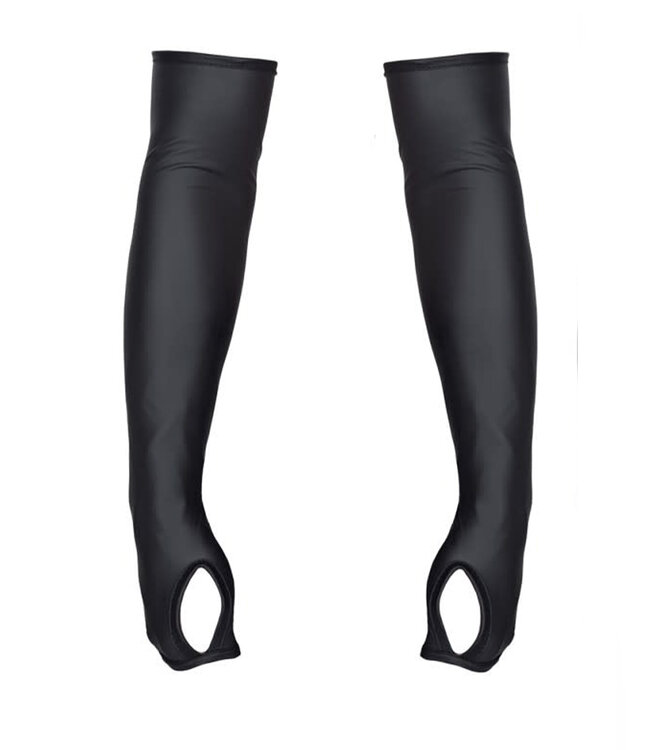 Long Fingerless gloves with zippers