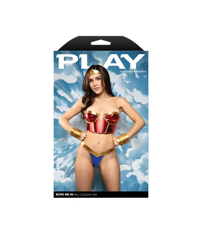 Wonder Women | Play Rope Me In 6-Piece Costume Set | Fantasy Lingerie