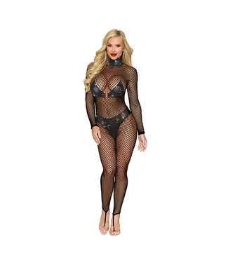 Dreamgirl High Neck Fishnet Bodystocking