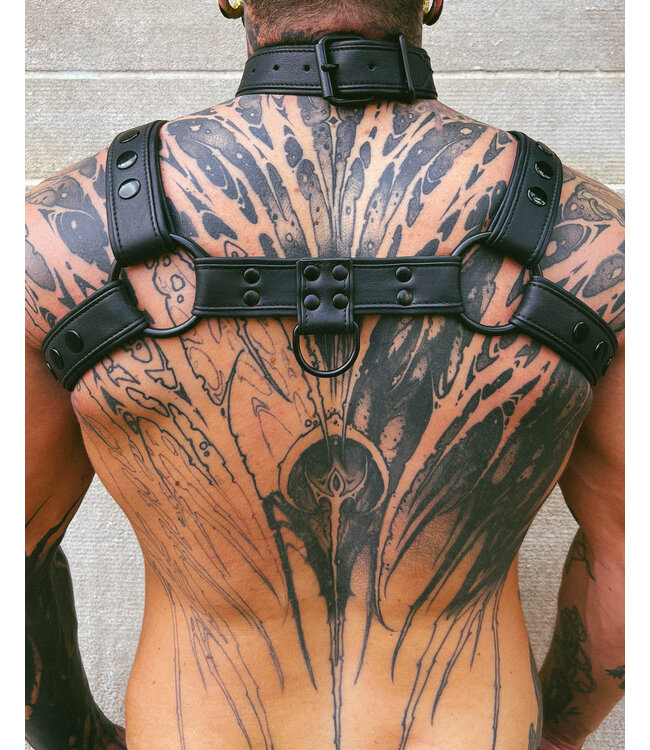 Macho Leather Bulldog Harness