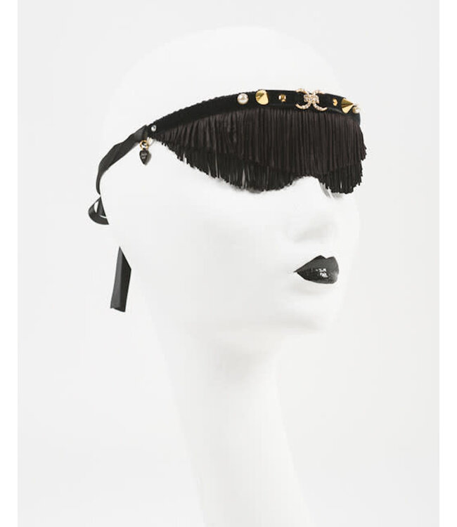 Crystal Fringe Blindfold | Luxury Kink