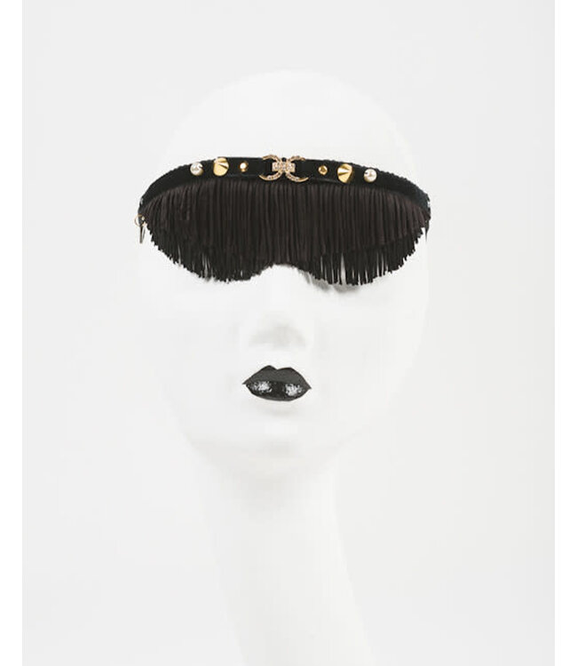Crystal Fringe Blindfold | Luxury Kink