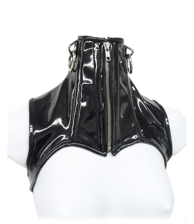 Bolero Neck Corset Leather