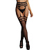 Shots Le Desir Garterbelt stockings with open design