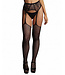 Shots Le Desir Fishnet and lace garterbelt stockings