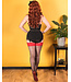 Whatkatiedid Seamed Stockings Glamour Black/Red