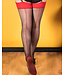 Seamed Stockings Glamour Black/Red