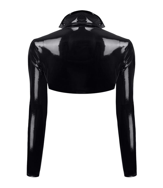 Open Breast PVC Womens Jacket