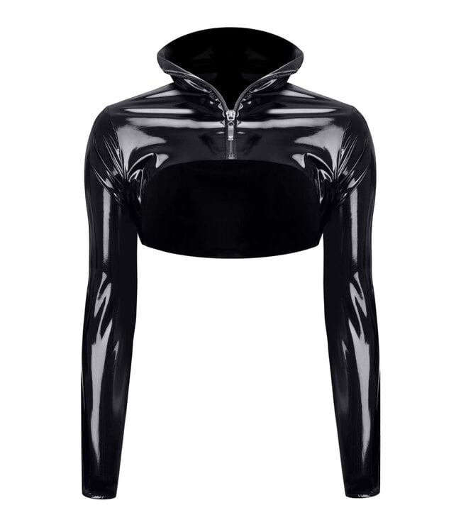 Open Breast PVC Womens Jacket