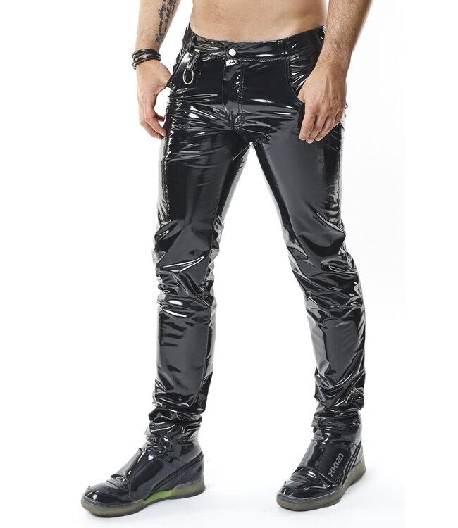 Shiny PVC Men's Pants with Pockets | BDSM Fashion