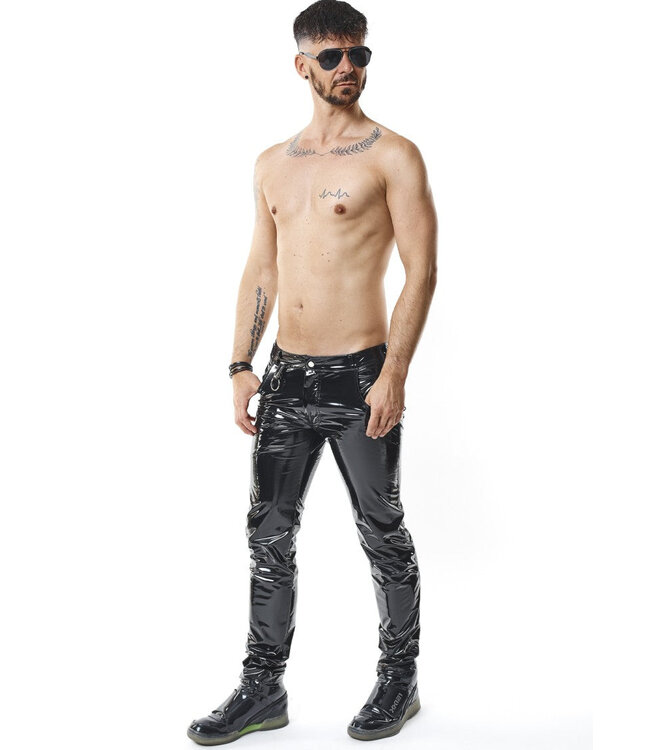 Shiny PVC Men's Pants with Pockets | BDSM Fashion