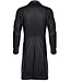 Men’s Black Wet-Look Classic Trench Coat | BDSM Fashion