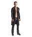 Men’s Black Wet-Look Classic Trench Coat | BDSM Fashion