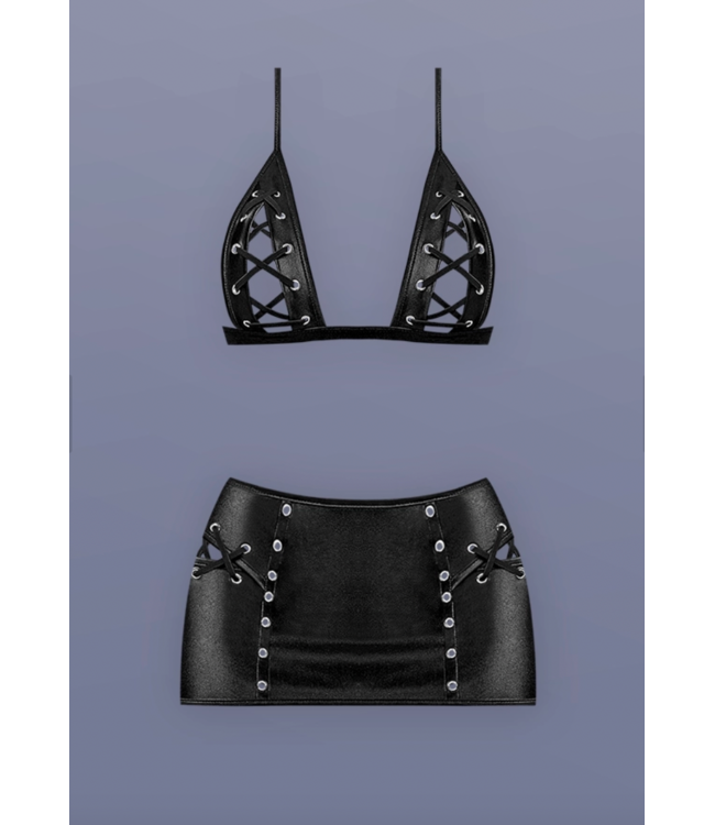 Lust Fetish Clio Skirt and Top Set | BDSM Fashion
