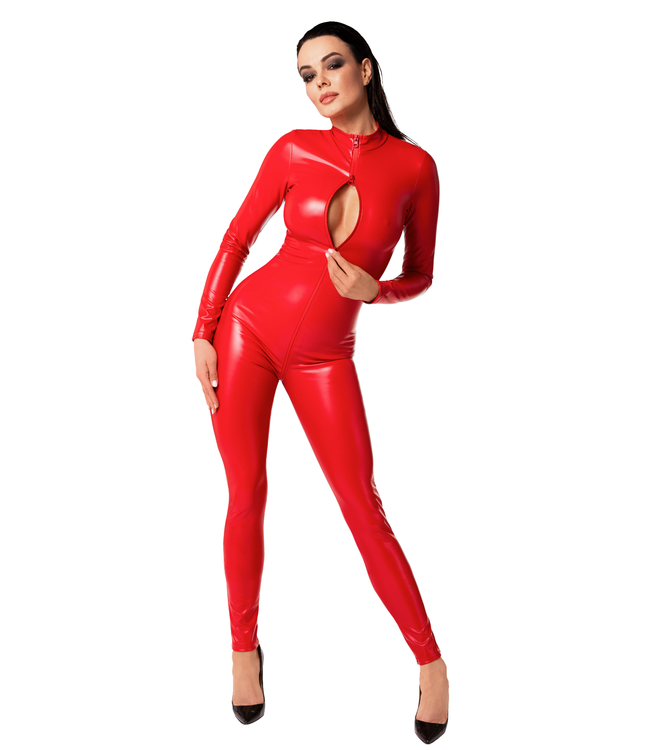Orgia Red Catsuit | BDSM Fashion