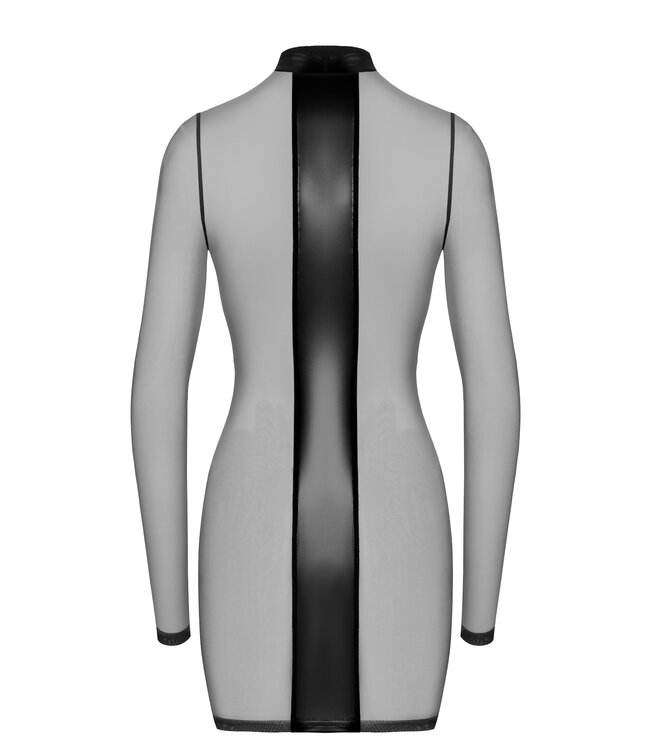 Crossfire Mesh & Wetlook Mini Fetish Dress | BDSM Fashion