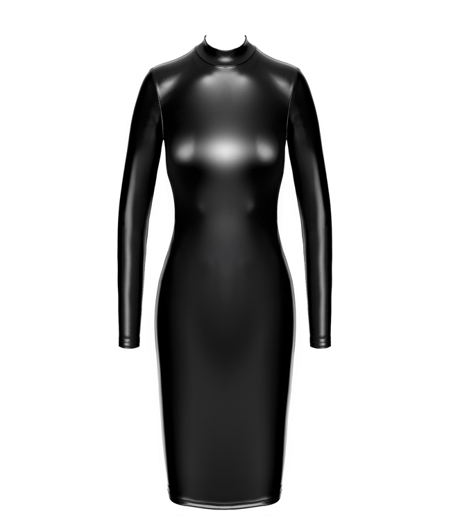 Luxuria Crystal Back Sheer Fetish Midi Dress