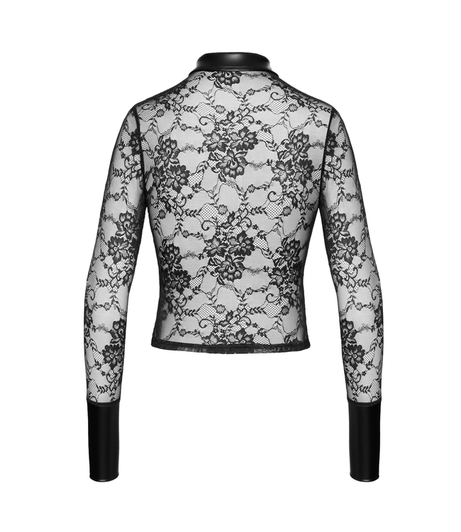 Noirelle Lace Button-up Fetish Shirt | BDSM Fashion