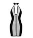 Luxuria Crystal Sheer Mini Fetish Dress | BDSM Fashion