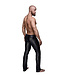 Wetlook Black Pants with Shiny Accents