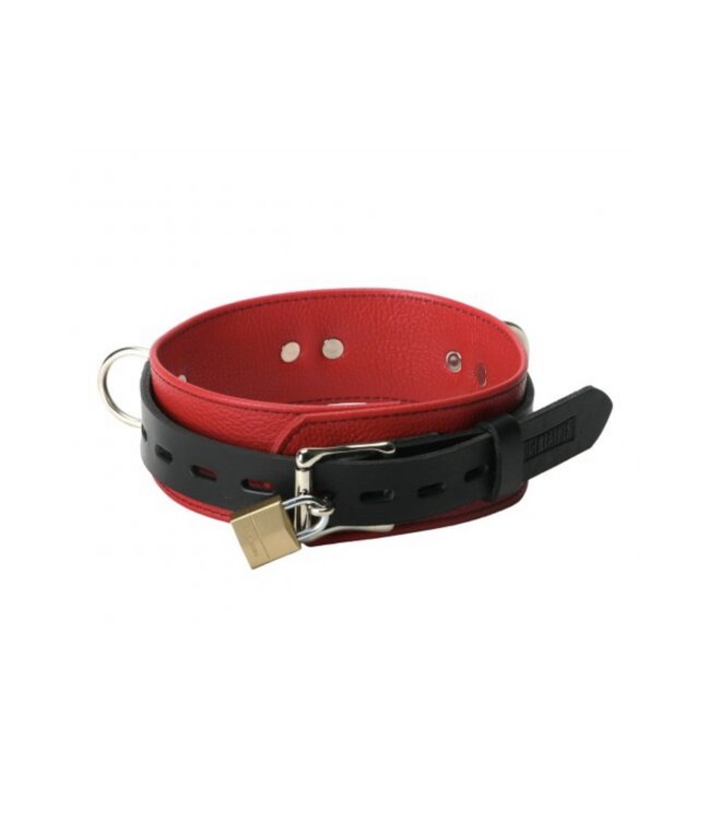 Deluxe 3 D-ring  Bondage Collar