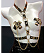 Kulla Rave Chest Harness with Cross Pasties