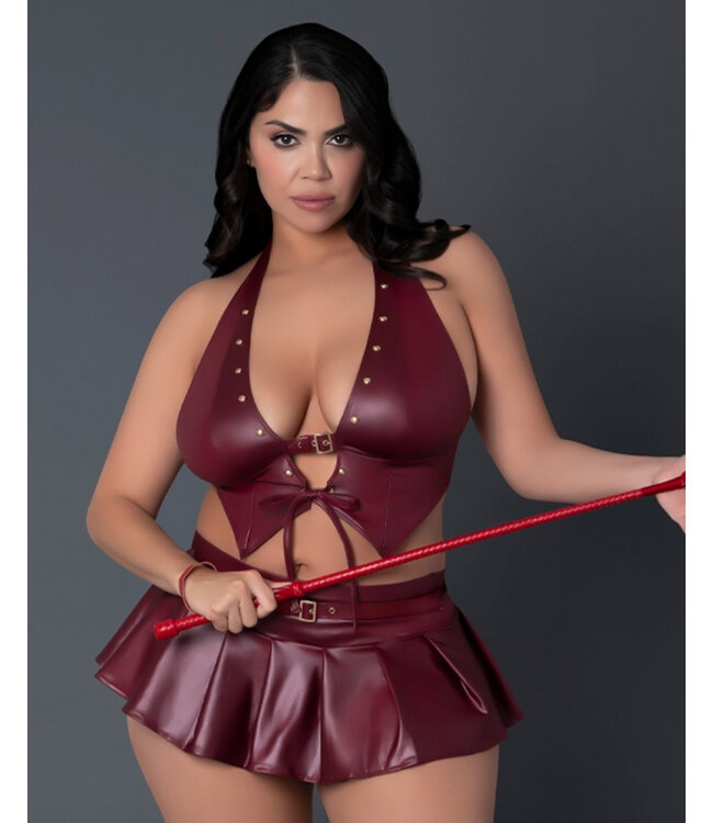 Lust Seraphina Halter Top and Skirt Fetish Set | BDSM Fashion