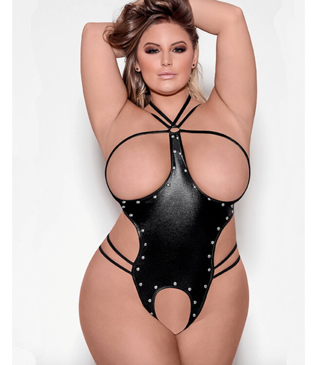 Lust Fetish Cupless Bodysuit Medusa | BDSM Fashion