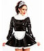 Honour Clothing PVC Melody Maid Dress in Black & White
