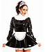 PVC Melody Maid Dress in Black & White