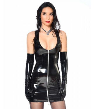 Patrice Catanzaro Roxy Black Vinyl Dress