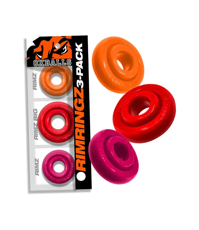 Oxballs | Rimringz Multi Size 3-Pack | Stretch Cock Rings
