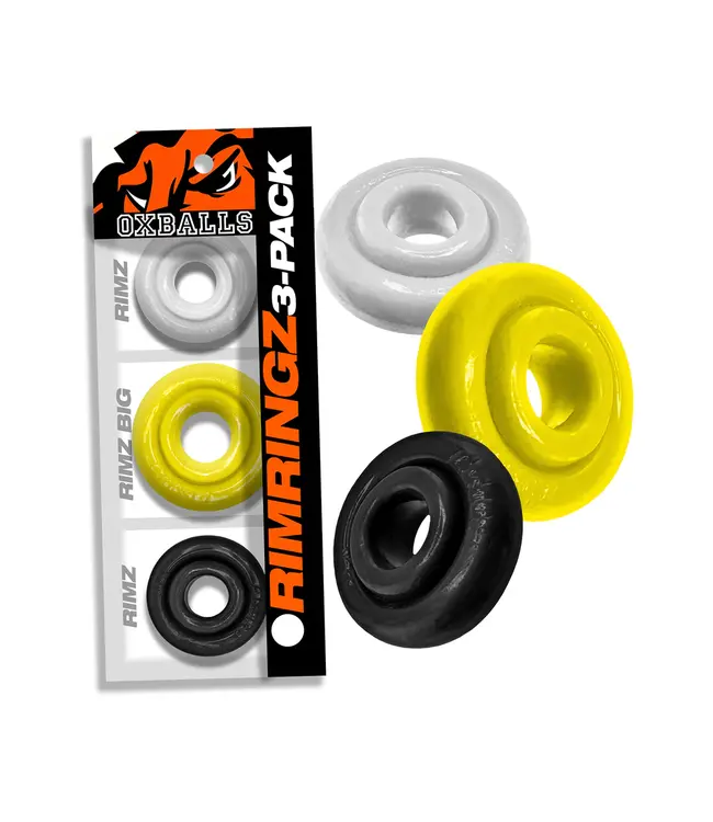 Oxballs | Rimringz Multi Size 3-Pack | Stretch Cock Rings