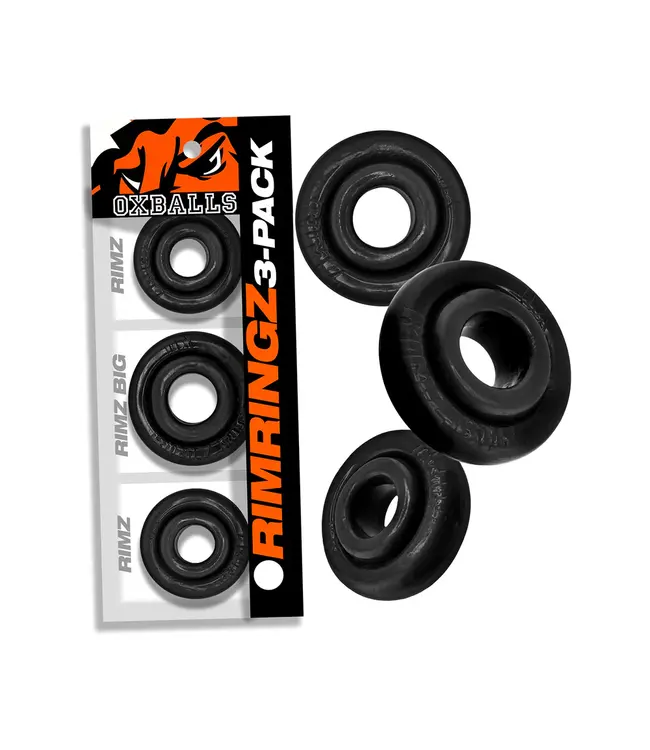 Oxballs | Rimringz Multi Size 3-Pack | Stretch Cock Rings