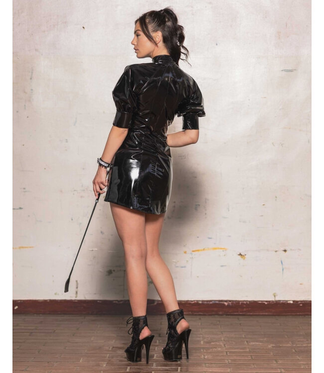 The Leader Vinyl Black Dress