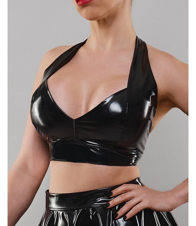 Sweetheart Vinyl Crop Top