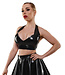 demoniq Sweetheart Vinyl Crop Top