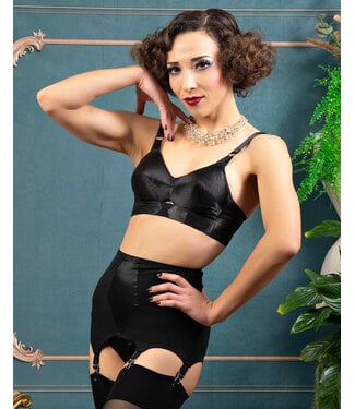 Whatkatiedid Maitresse Girdlette with six metal garters