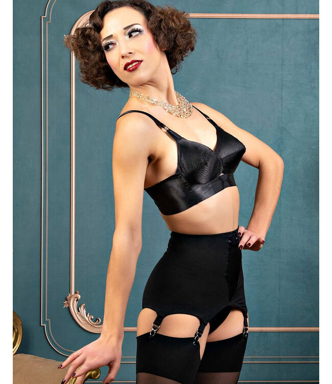 Maitresse Girdlette with six metal garters