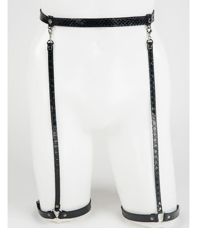 Ebony Python Garter Belt