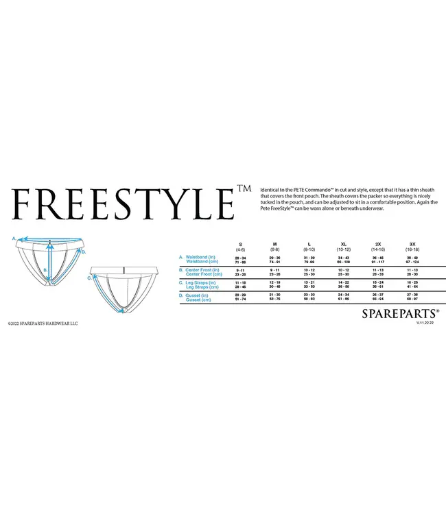 SpareParts | Pete Freestyle Nylon Packing Jock Black
