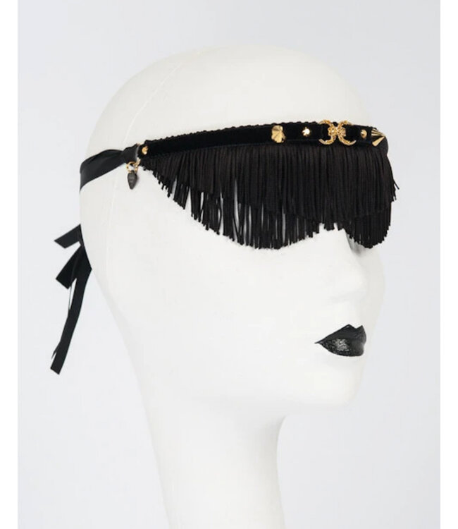 Noir Fringe  Blindfold | Luxury Kink