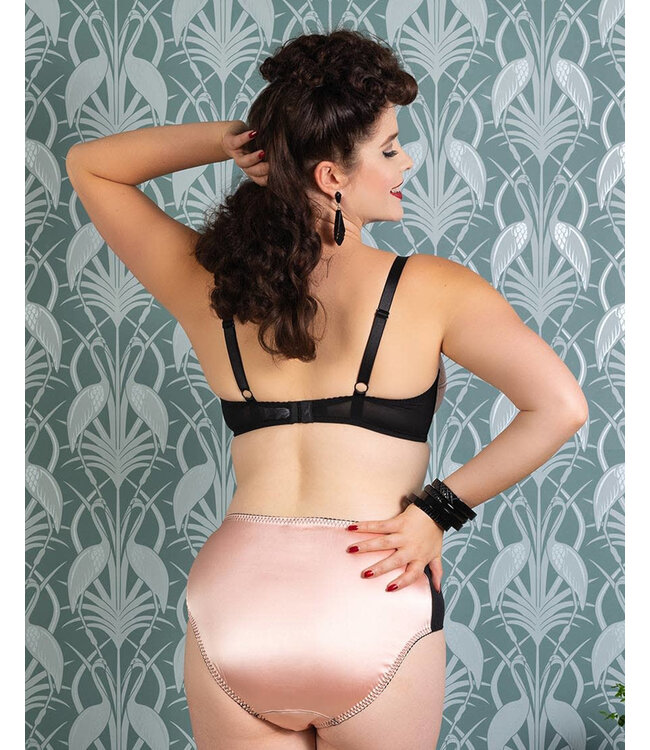 Blush satine knickers
