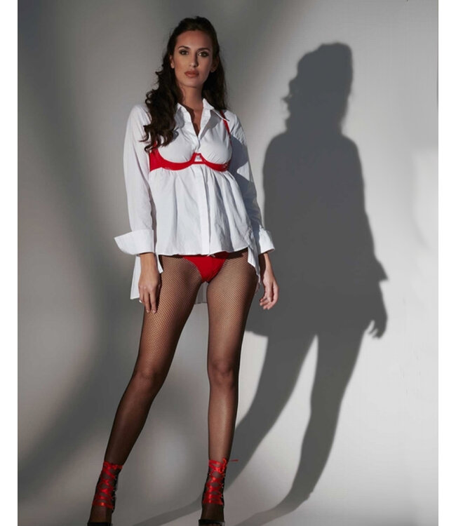 Annabelle Red Vinyl Bra