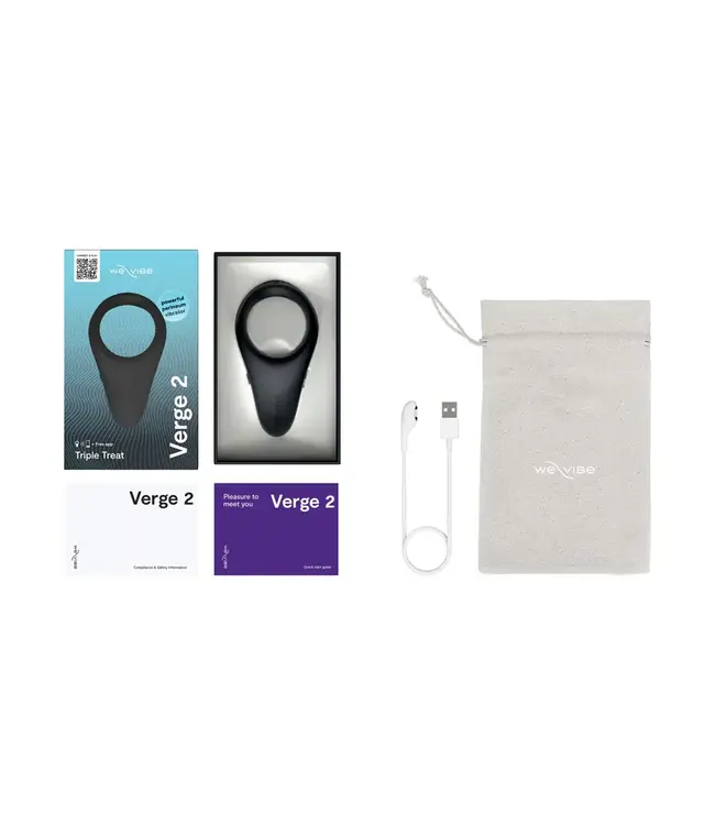 We-Vibe Verge 2 Vibrating Cockring Black