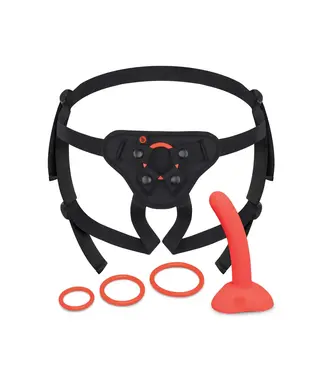 b-Vibe Beginners Strap-On Harness Set with 5 in. Silicone Dildo