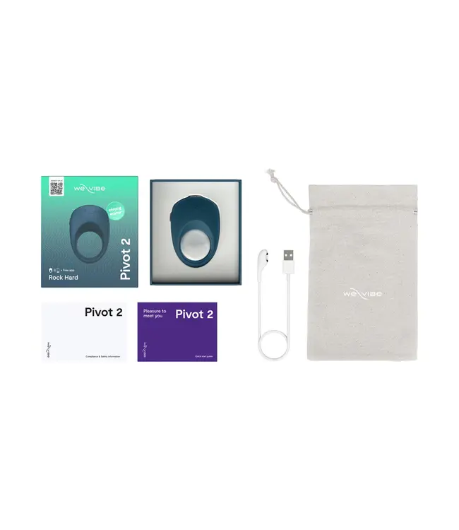 We-Vibe | Pivot 2 Vibrating Couples Ring Slate